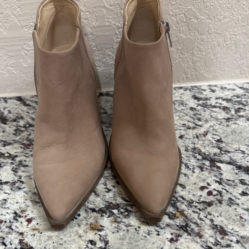 Vince Camuto Taupe Ankle Booties